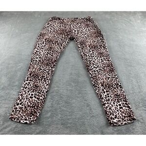 Soma Womens Leopard Print Pajama Pants Brown Black Animal Lounge Bottoms Size S